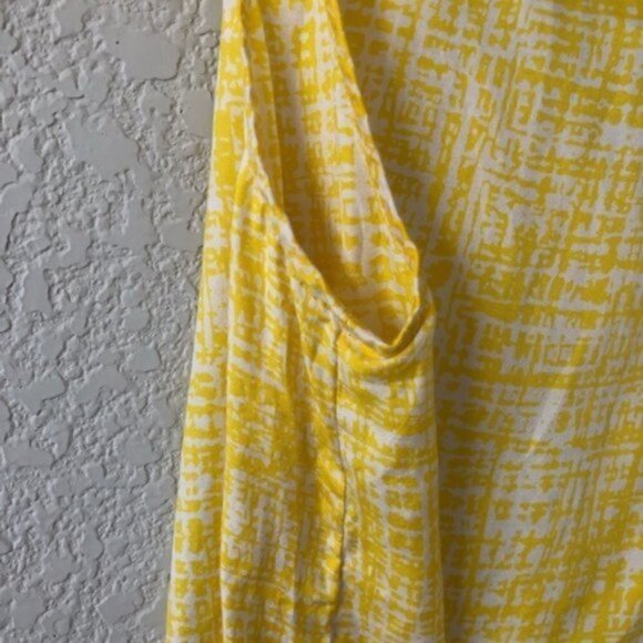 Kate Spade Maddie Silk Yellow Ruffle Tank Top 8 - Picture 6 of 8